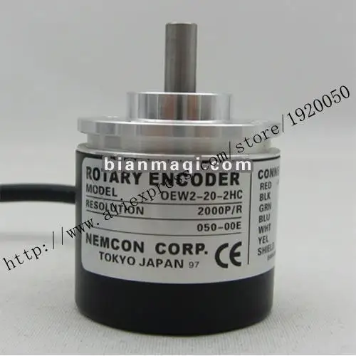 Supply of OEW2-20-2HC within the control of an incremental encoder / shaft diameter 6mm / 2000P / R pulse 
Supply of OEW2-20-2HC within the control of an incremental encoder / shaft diameter 6mm / 2000P / R pulse