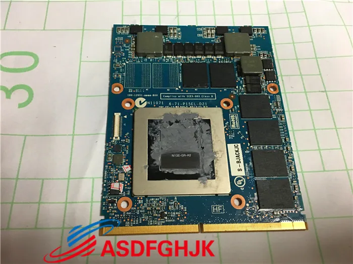 Бывшая в употреблении видеокарта GTX670MX для Clevo P150 P170 6-77-P15EL-D21-4 N13E-GR V1.1 100% Пройденный ОК
Бывшая в употреблении видеокарта GTX670MX для Clevo P150 P170 6-77-P15EL-D21-4 N13E-GR V1.1 100% Пройденный ОК
