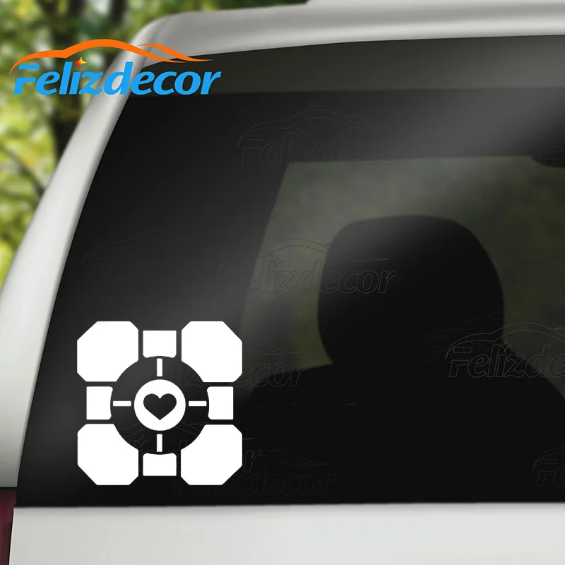 New Design Heart Companion Cube Sticker Vinyl Car Decal Rear windshield Decor Pattern White Black Removable L699
New Design Heart Companion Cube Sticker Vinyl Car Decal Rear windshield Decor Pattern White Black Removable L699