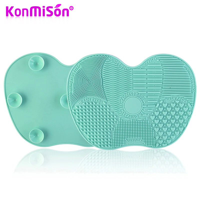 KONMISON Makeup Brush Cleaner Mat Large Pad Sucker Silicone Cleaning Mat Washing Cosmetics Make up Brushes Tool Scrubber Sucker
KONMISON Makeup Brush Cleaner Mat Large Pad Sucker Silicone Cleaning Mat Washing Cosmetics Make up Brushes Tool Scrubber Sucker