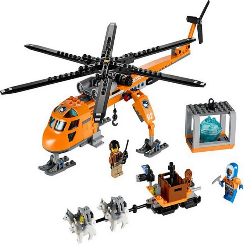 10439-BELA-City-Polar-Adventure-Arctic-Helicrane-Helicopter-Model-Building-Blocks-DIY-Figure-Toys-For-Children