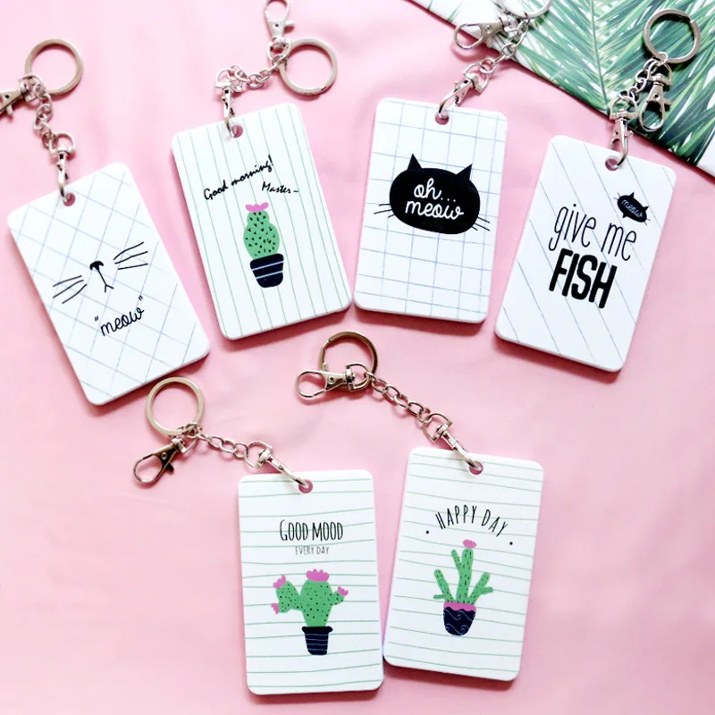 Creative Badge Holder & Accessories ID card holder Credit Card cute cactus cat Bus card case
Creative Badge Holder & Accessories ID card holder Credit Card cute cactus cat Bus card case