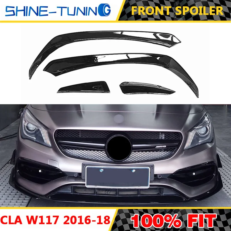 For CLA Class W117 Front lip Splitter Flap Canard fits Sporty Style CLA- W117 CLA180 A1178853001 A1178852801 2016-18
For CLA Class W117 Front lip Splitter Flap Canard fits Sporty Style CLA- W117 CLA180 A1178853001 A1178852801 2016-18