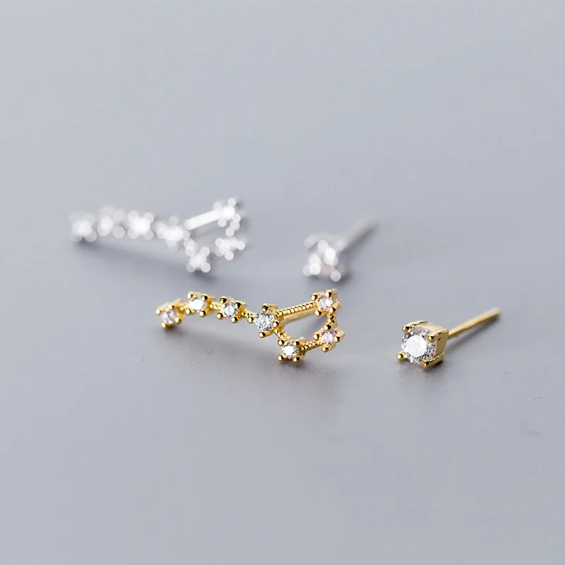 WTLTC 925 Sterling Sliver Big Dipper Stud Earrings for Women Asymmetric Star Constellation Earrings Small Cubic Zircon Earrings
WTLTC 925 Sterling Sliver Big Dipper Stud Earrings for Women Asymmetric Star Constellation Earrings Small Cubic Zircon Earrings