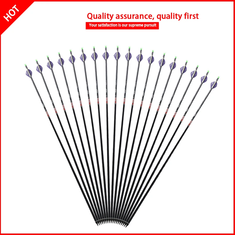 6pcs/12pcs lot Spine 340 Pure Carbon Arrow 31" Shaft With Replaceable Arrow Head For Compound Bow Hunting &Shooting outdoor Spor
6pcs/12pcs lot Spine 340 Pure Carbon Arrow 31" Shaft With Replaceable Arrow Head For Compound Bow Hunting &Shooting outdoor Spor