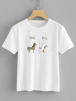 HAHAYULE-JBH New You, Me - Pole Dancing Unicorn Women's T-shirt Cotton Short Sleeve Summer T Shirt Summer Fashion Women
HAHAYULE-JBH New You, Me - Pole Dancing Unicorn Women's T-shirt Cotton Short Sleeve Summer T Shirt Summer Fashion Women