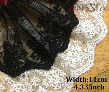 1Yard Width:11cm Good quality mesh cotton embroidered lace garment laces for DIY, white and black lace for sewing(ss-334)
1Yard Width:11cm Good quality mesh cotton embroidered lace garment laces for DIY, white and black lace for sewing(ss-334)