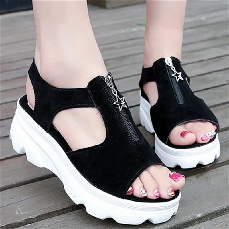 Sandals female 2018 summer new Harajuku style flat bottom wild thick platform shoes Rome casual shoes
Sandals female 2018 summer new Harajuku style flat bottom wild thick platform shoes Rome casual shoes