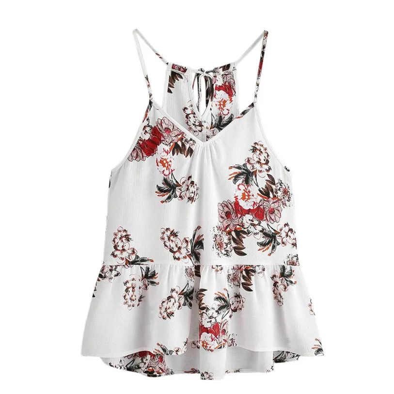 Camis Women 2018 New Women Floral Casual Sleeveless Crop Top Vest Tank Shirt Blouse Camisole Feminina V-Neck Cute Ruffle Jane 30
Camis Women 2018 New Women Floral Casual Sleeveless Crop Top Vest Tank Shirt Blouse Camisole Feminina V-Neck Cute Ruffle Jane 30