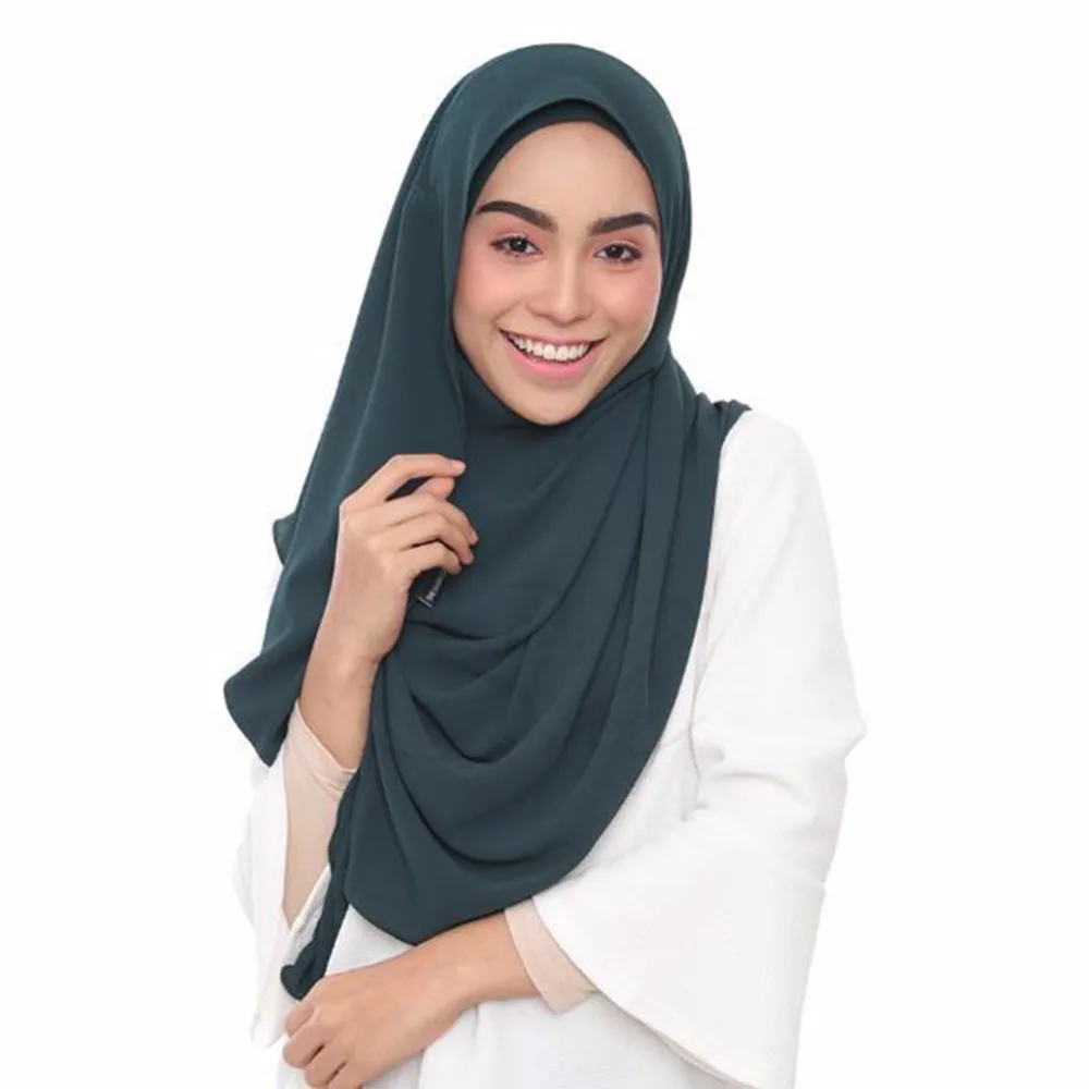 Malaysia Design Instant Plain Two Loops Bubble Chiffon Scarf Shawls Two Face Hijab Muslim 23 Colors Scarves 180*75cm
Malaysia Design Instant Plain Two Loops Bubble Chiffon Scarf Shawls Two Face Hijab Muslim 23 Colors Scarves 180*75cm
