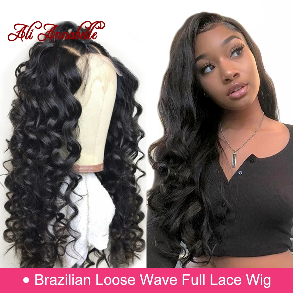 Full Lace Human Hair Wigs Brazilian Loose Wave Human Hair Wigs With Baby Hair 130%/150% Density Wig Human Hair for Black Women
Full Lace Human Hair Wigs Brazilian Loose Wave Human Hair Wigs With Baby Hair 130%/150% Density Wig Human Hair for Black Women