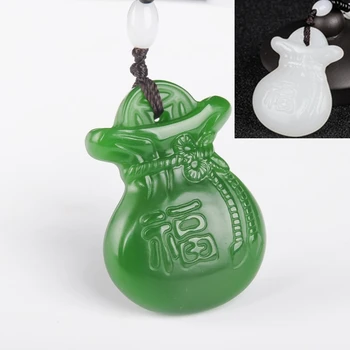 Tian Yuqian and white jade pendant pendant purse bag bag Jasper jade pendant to wear green spinach rich sweater chain
Tian Yuqian and white jade pendant pendant purse bag bag Jasper jade pendant to wear green spinach rich sweater chain