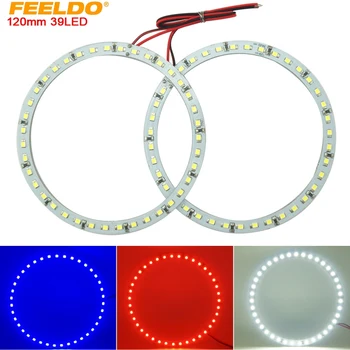FEELDO 2pcs/lot 120mm Car Angel Eyes 1210/3528 39SMD LED Headlight Halo Ring Angel Eye Lighting White Red Blue
FEELDO 2pcs/lot 120mm Car Angel Eyes 1210/3528 39SMD LED Headlight Halo Ring Angel Eye Lighting White Red Blue