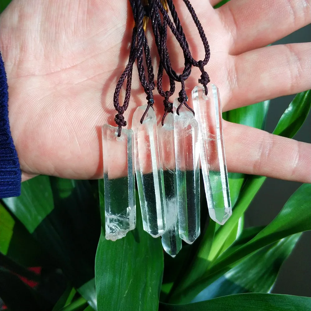 10/pcs 100% natural the stones White crystal healing quartz crystals DIY suspension crystal necklace Natural crystal column
10/pcs 100% natural the stones White crystal healing quartz crystals DIY suspension crystal necklace Natural crystal column