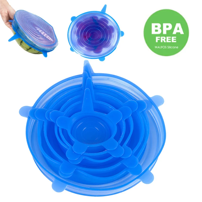 6 pieces set Universal Silicone Kitchen Pan Spill Cover Suction Lid-Bowl Pan Cooking Handles Cover Pot-Silicon Stretch Cover
6 pieces set Universal Silicone Kitchen Pan Spill Cover Suction Lid-Bowl Pan Cooking Handles Cover Pot-Silicon Stretch Cover