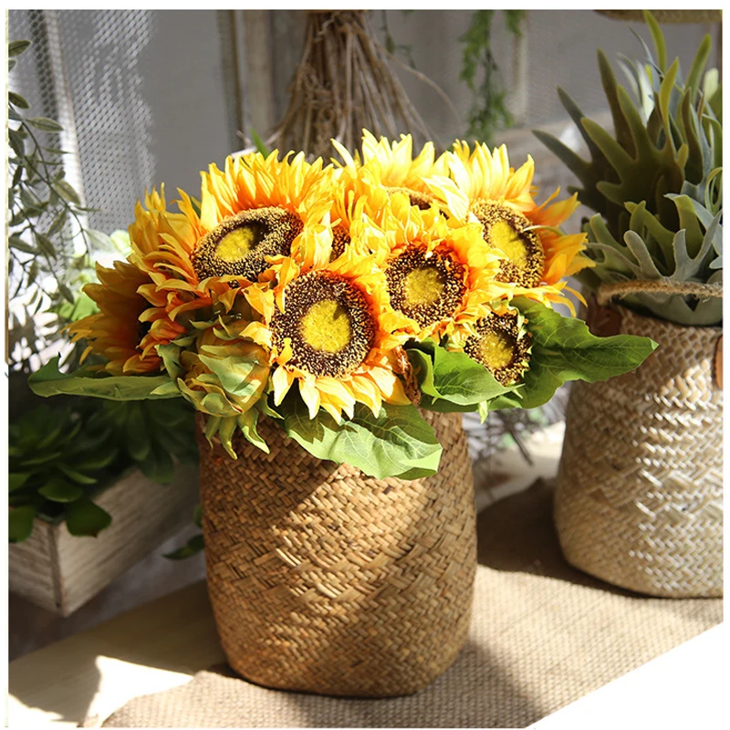 1 Bouquet Elegant Artificial Sunflower Silk Flowers Home Event Wedding Party Decor Artificial Flower Bouquet Decoration Flowers
1 Bouquet Elegant Artificial Sunflower Silk Flowers Home Event Wedding Party Decor Artificial Flower Bouquet Decoration Flowers