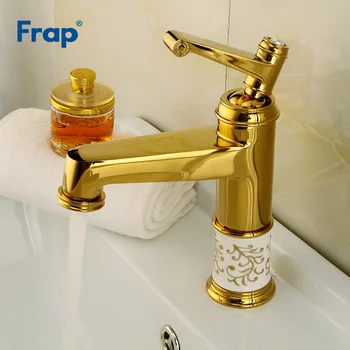 Frap New Luxury Bathroom Basin Gold Faucet Deck Mounted Brass Sink Tap Single Handle Hot and Cold Water Wash Mixer Taps Y10086
Frap New Luxury Bathroom Basin Gold Faucet Deck Mounted Brass Sink Tap Single Handle Hot and Cold Water Wash Mixer Taps Y10086