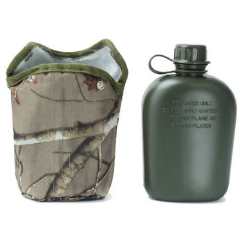860ml Aluminum Military Water Bottle Sport Military Travel Hiking Water Bottle Portable Cup Canteen Bag Pouch Outdoor
860ml Aluminum Military Water Bottle Sport Military Travel Hiking Water Bottle Portable Cup Canteen Bag Pouch Outdoor
