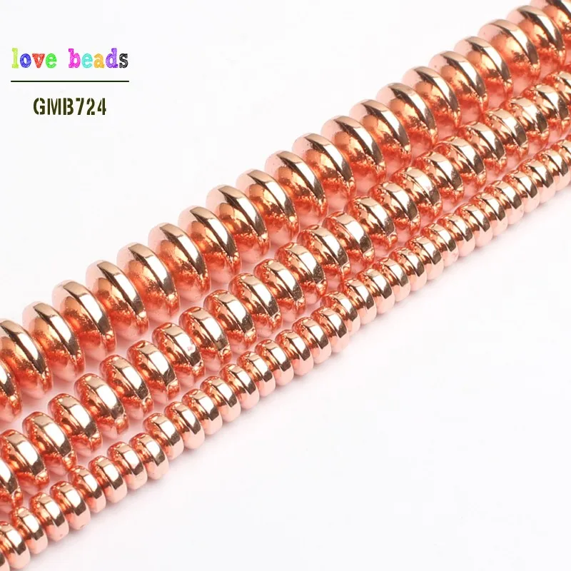 Rose Gold Rondell Hematite Beads Natural Stone Beads For Jewelry Making 180pcs/lot Spacer Beads Diy Jewelry 4mm 6mm 8mm
Rose Gold Rondell Hematite Beads Natural Stone Beads For Jewelry Making 180pcs/lot Spacer Beads Diy Jewelry 4mm 6mm 8mm