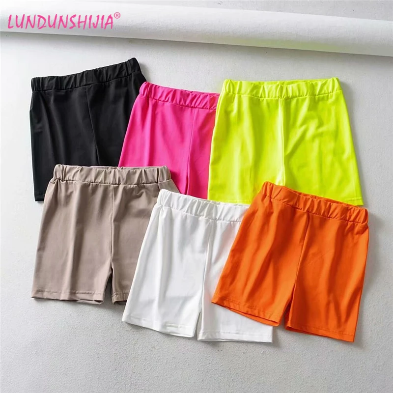 LUNDUNSHIJIA Fluorescent Green Shorts Women 2019 Summer Fashion Elastic Waist All-Match Short Pants Candy Color Female Shorts
LUNDUNSHIJIA Fluorescent Green Shorts Women 2019 Summer Fashion Elastic Waist All-Match Short Pants Candy Color Female Shorts