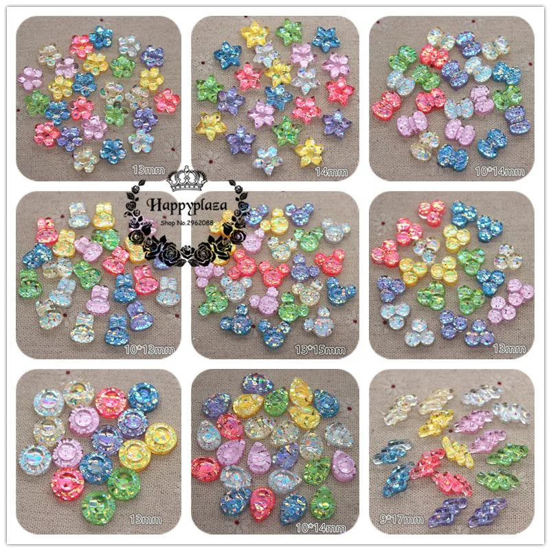50pcs New Mix Colors Glitter Filled Resin Flower/Bow/Crown/Rabbit/RoundFlatback Cabochon DIY Phone/Craft Decoration
50pcs New Mix Colors Glitter Filled Resin Flower/Bow/Crown/Rabbit/RoundFlatback Cabochon DIY Phone/Craft Decoration
