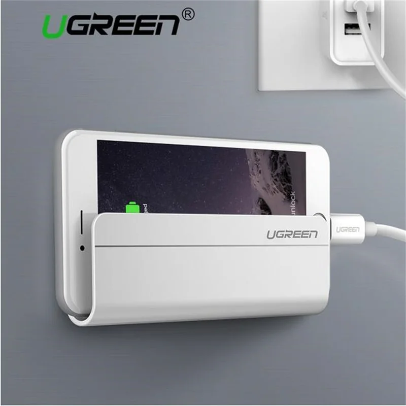 Ugreen wall mount phone holder for iPhone 7 Samsung huawei xiaomi wall Charging stand universal wall holder for charger Android
Ugreen wall mount phone holder for iPhone 7 Samsung huawei xiaomi wall Charging stand universal wall holder for charger Android