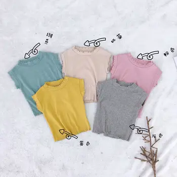 New Children's Clothes New Kids't-shirts With Pure Colors Summer Korean Style Ruffled Collar T-shirts For Girls Cotton
New Children's Clothes New Kids't-shirts With Pure Colors Summer Korean Style Ruffled Collar T-shirts For Girls Cotton