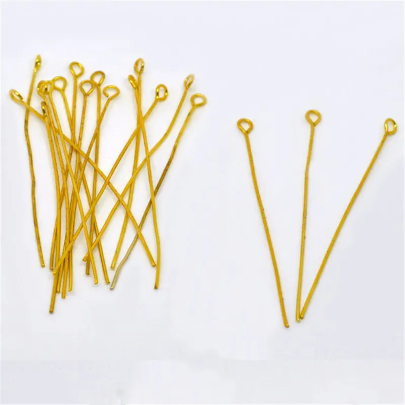 DoreenBeads 300 шт. булавки для глаз золотого цвета 50x0 7 мм (21 манометр) (B01661) yiwu | Украшения
