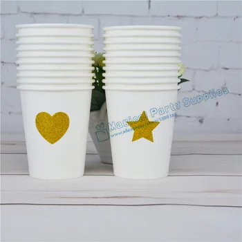 200pcs Glitter Heart/Star Design white Paper Cups Baby Shower First Birthday Party Supplies Decor Party Tableware Cups
200pcs Glitter Heart/Star Design white Paper Cups Baby Shower First Birthday Party Supplies Decor Party Tableware Cups