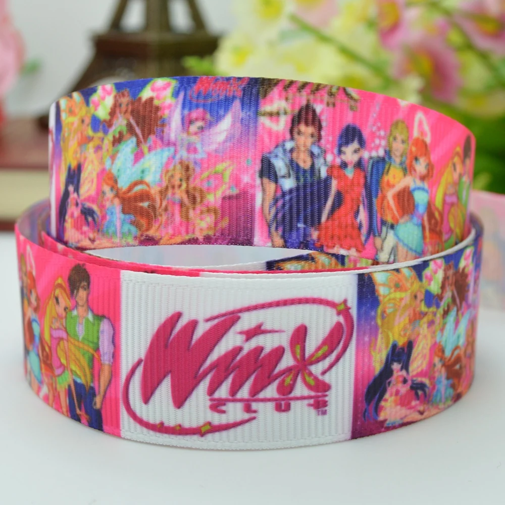 DUWES 7/8" 22mm Winx Club pretty girls Printed grosgrain ribbon hai rbow DIY handmade OEM 50YD
DUWES 7/8" 22mm Winx Club pretty girls Printed grosgrain ribbon hai rbow DIY handmade OEM 50YD