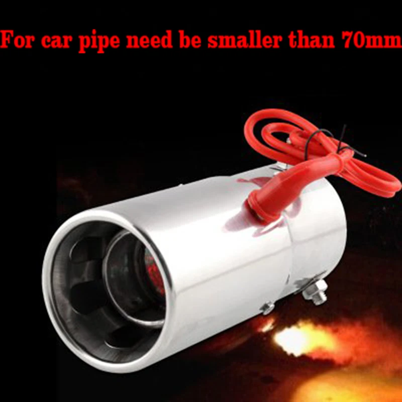 1Pc Universal 70mm Car Straight Spitfire Flaming LED Red Light Exhaust Pipe Muffler Tip
1Pc Universal 70mm Car Straight Spitfire Flaming LED Red Light Exhaust Pipe Muffler Tip
