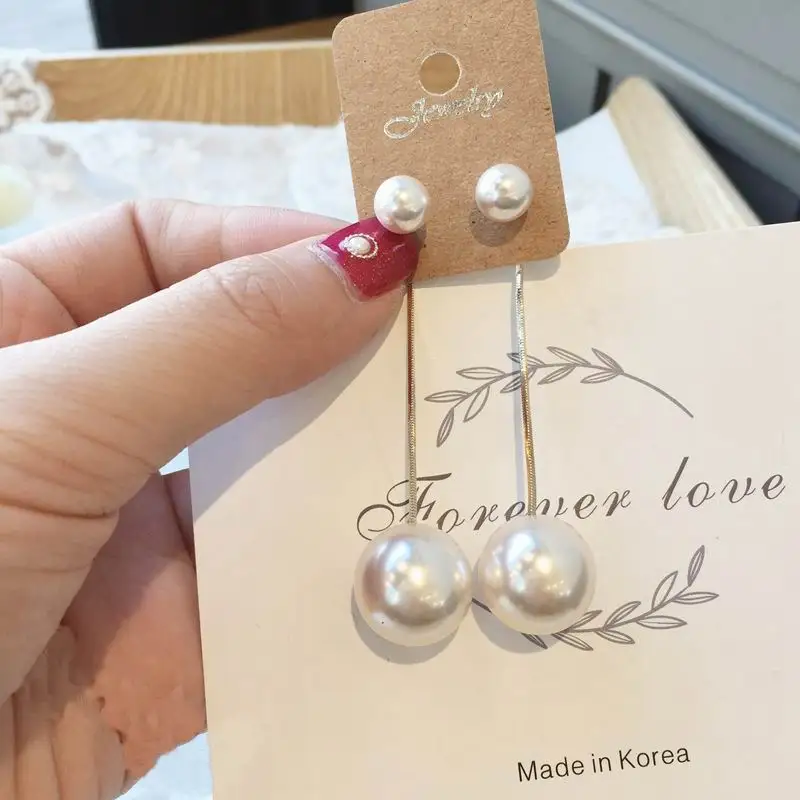 MENGJIQIAO 2019 Korean New Simple Big Simulated Pearl Beads Drop Earrings For Women Elegant Party Ear Jewelry Fashion Brincos
MENGJIQIAO 2019 Korean New Simple Big Simulated Pearl Beads Drop Earrings For Women Elegant Party Ear Jewelry Fashion Brincos