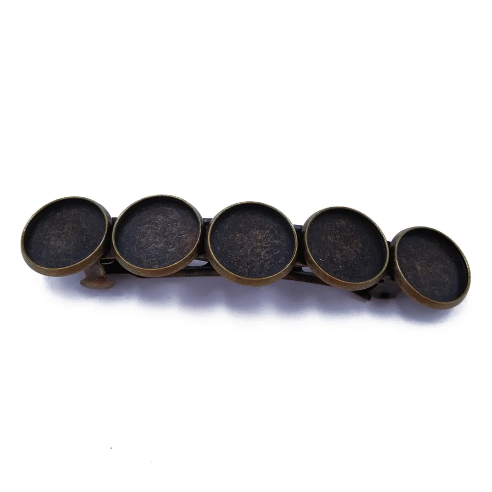 Antique Bronze 70pcs 14x60mm Metal Barrette Hair Clips with 12mm Bezel Blank Settings for Jewelry Making HBF04
Antique Bronze 70pcs 14x60mm Metal Barrette Hair Clips with 12mm Bezel Blank Settings for Jewelry Making HBF04