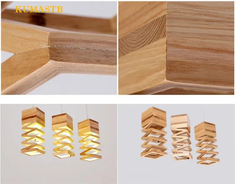 Wood Spring Pendant Lamp 12