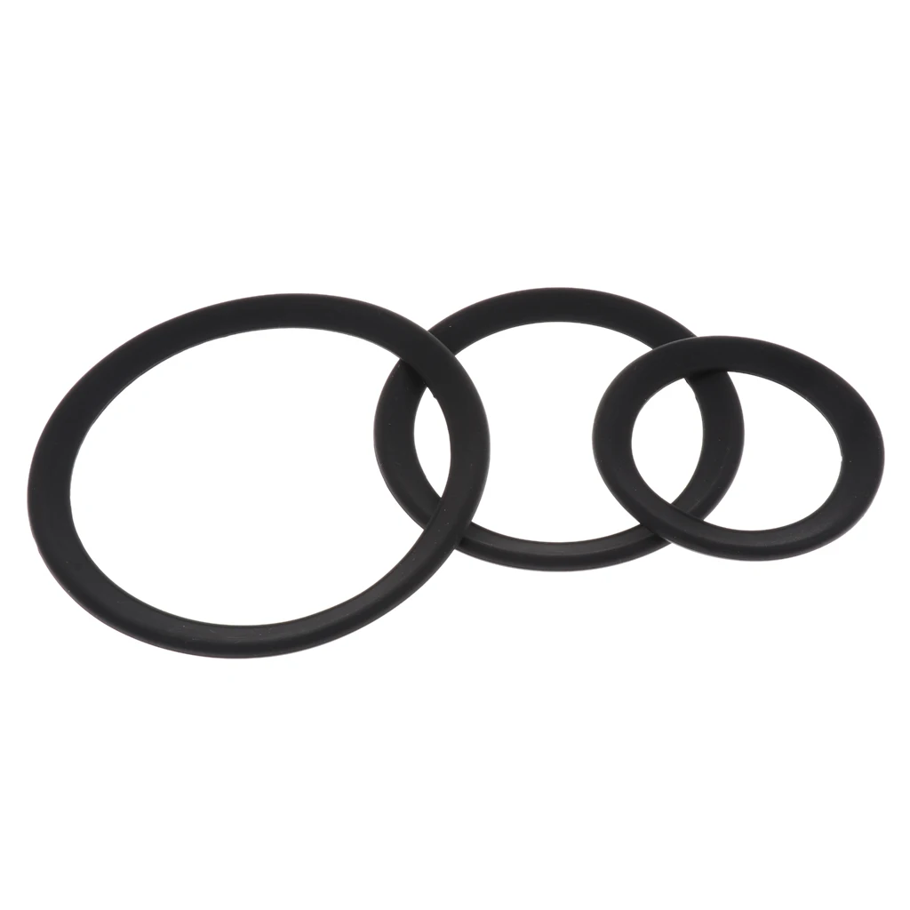 Tooyful 2Pcs Rubber Protector Saxophone Mute Ring Sax Silencer for Soprano Alto Tenor Sax Trumpet Replacement Parts