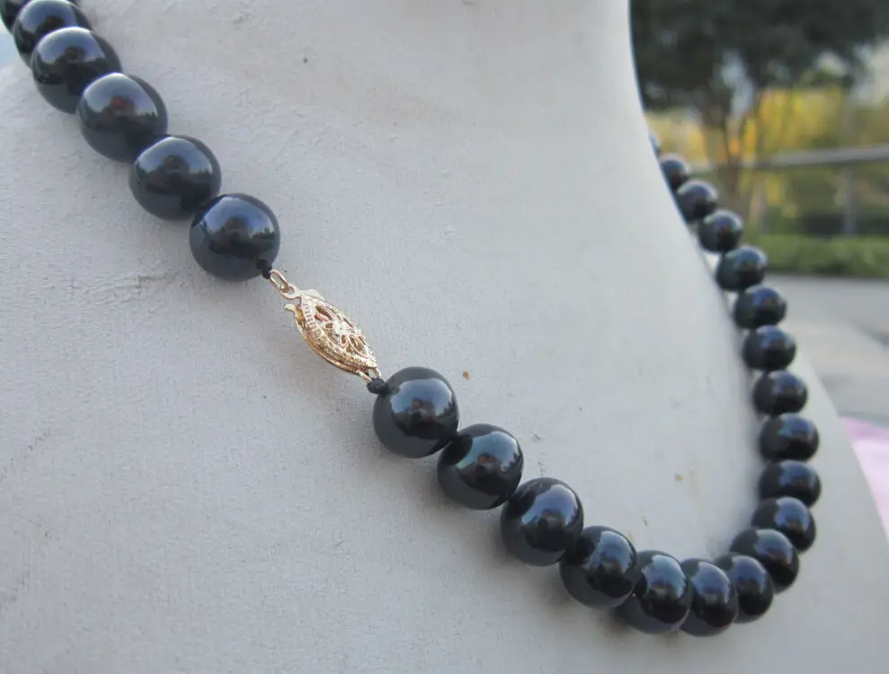 real charming 11-12mm south sea black natural pearl necklace 18" gold clasp a(5.18)
real charming 11-12mm south sea black natural pearl necklace 18" gold clasp a(5.18)