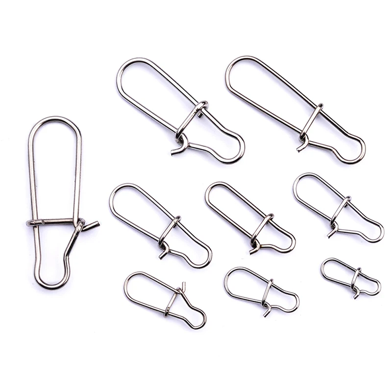 100 pcs Fast lock Snap Fishing Barrel Swivel safety snap 12mm-33.5mm Swivel Snap 0#-8# fishing swivels
100 pcs Fast lock Snap Fishing Barrel Swivel safety snap 12mm-33.5mm Swivel Snap 0#-8# fishing swivels