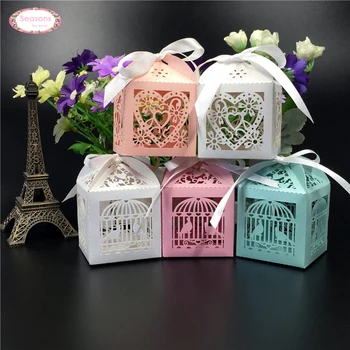 50pcs Mult Designs Laser Cut Candy Chocolate Box Packaging Wedding Favors Decoration Love Heart Bird Cage Bridge Groom Gifts
50pcs Mult Designs Laser Cut Candy Chocolate Box Packaging Wedding Favors Decoration Love Heart Bird Cage Bridge Groom Gifts
