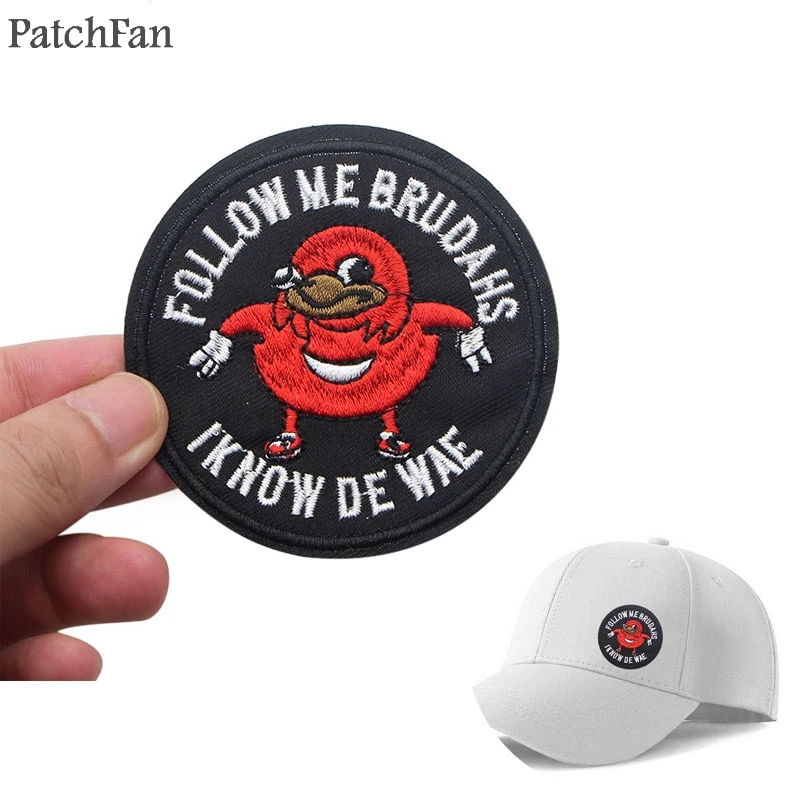 Patchfan Ugandan Knuckles Meme Iron on Patches Clothing para diy Embroidered badges Sewing Applique Patchworks stickers A1190
Patchfan Ugandan Knuckles Meme Iron on Patches Clothing para diy Embroidered badges Sewing Applique Patchworks stickers A1190