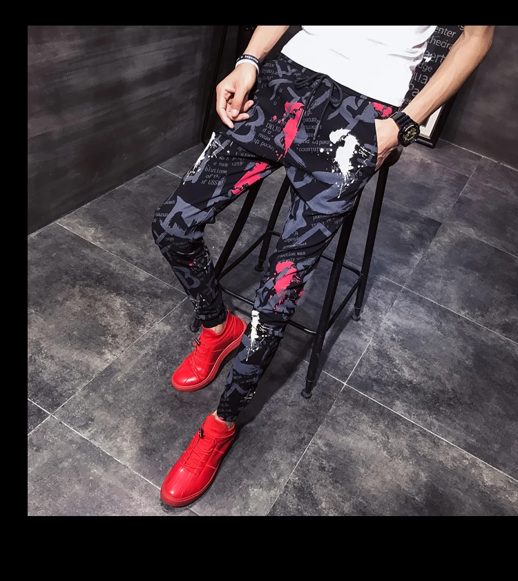 Men Slim Fit Casual Floral Pants HTB1r9S0ahUaBuNjt iGq6xlkFXaB.jpg - Men Slim Fit Casual Floral Pants