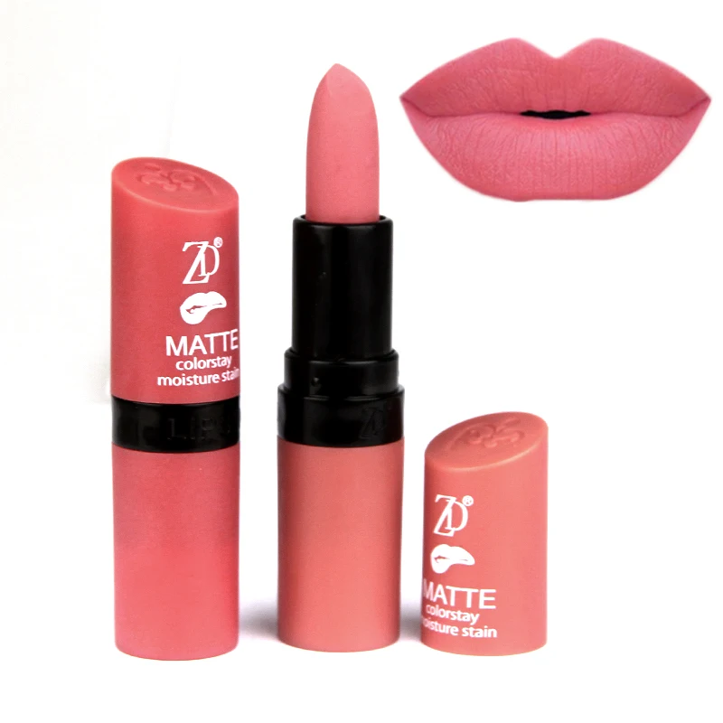 

ZD 12pcs Maquiagem Sexy Matte Lipstick Long Lasting Easy To Wear Dark Red Lips Tint Makeup Moisturizing Lip Cosmetics L101