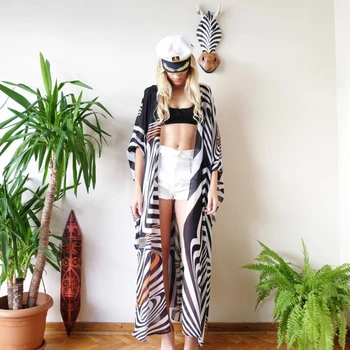 Zebra Striped Print Bikini Beach Cover Up Tunics For Beach Long Kaftan Bikini Cover Up Robe De Plage Beach Swimsuit Cover Ups
Zebra Striped Print Bikini Beach Cover Up Tunics For Beach Long Kaftan Bikini Cover Up Robe De Plage Beach Swimsuit Cover Ups