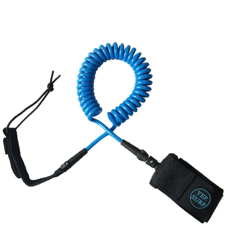Surfing Leash 11ft Coiled Leash 8mm Leash blue color Neoprene Strape Coil Leash Good Quality
Surfing Leash 11ft Coiled Leash 8mm Leash blue color Neoprene Strape Coil Leash Good Quality