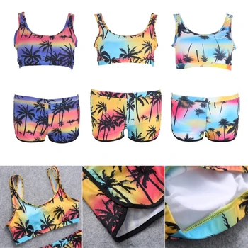 2018 Hot Sexy Women's Crop Top High Waist Shorts Tropical Bikini Beach Beachwear Swimwear A17_40
2018 Hot Sexy Women's Crop Top High Waist Shorts Tropical Bikini Beach Beachwear Swimwear A17_40
