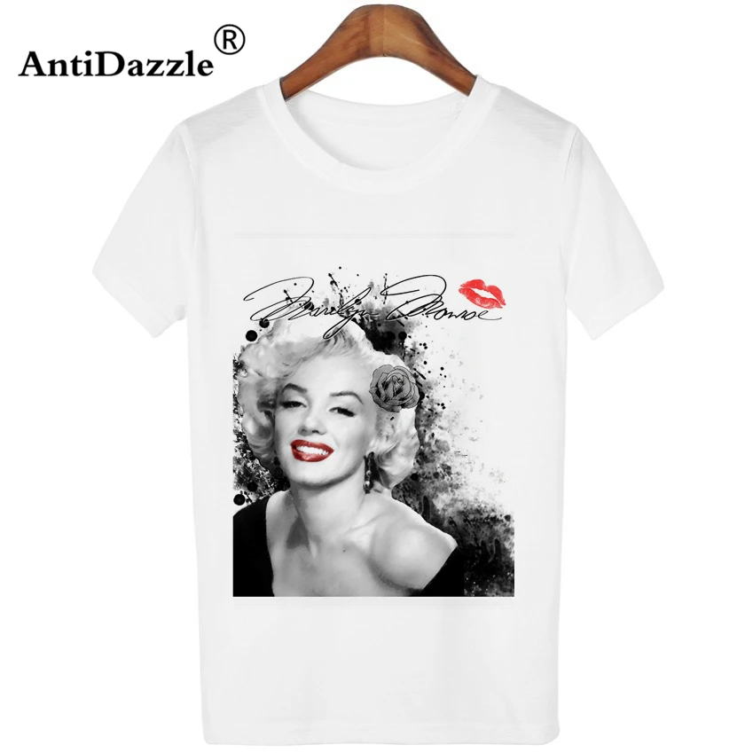 Antidazzle Punk Style Marilyn Monroe Women's Short Sleeve T shirt Lady's Retro Printing Customized Tops Fashion Slim Girl Tee
Antidazzle Punk Style Marilyn Monroe Women's Short Sleeve T shirt Lady's Retro Printing Customized Tops Fashion Slim Girl Tee