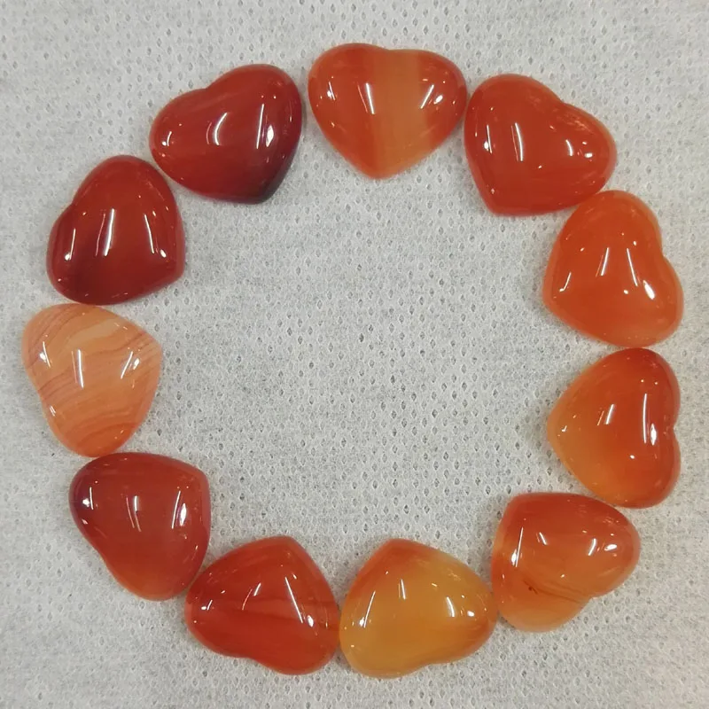 Good quality 15x18mm Natural red onyx stone beads fashion heart CAB CABOCHON no hole for jewelry making Wholesale 30pcs/lot 
Good quality 15x18mm Natural red onyx stone beads fashion heart CAB CABOCHON no hole for jewelry making Wholesale 30pcs/lot