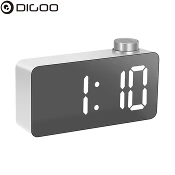 

Digoo DG DM2 LED Three Colors Adjustable Display Mirror Clock Snooze Fuction Night Mode Alarm Clock