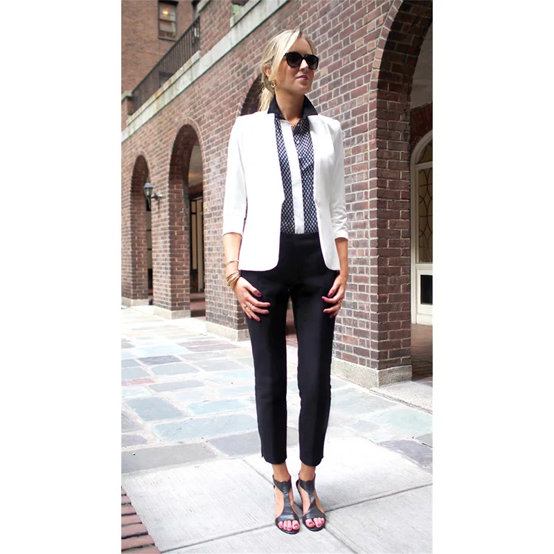 White Jacket Black Pants Womens Business Suits Formal Office Uniform Evening Ladies Trouser Suit Wedding Tuxedo Slim 2 Piece
White Jacket Black Pants Womens Business Suits Formal Office Uniform Evening Ladies Trouser Suit Wedding Tuxedo Slim 2 Piece