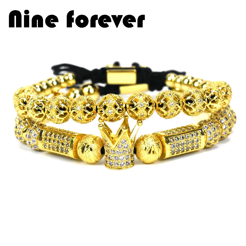 Nine forever crown charms men Bracelet Macrame beads Bracelets for women pulseira masculina pulseira feminina jewelry
Nine forever crown charms men Bracelet Macrame beads Bracelets for women pulseira masculina pulseira feminina jewelry