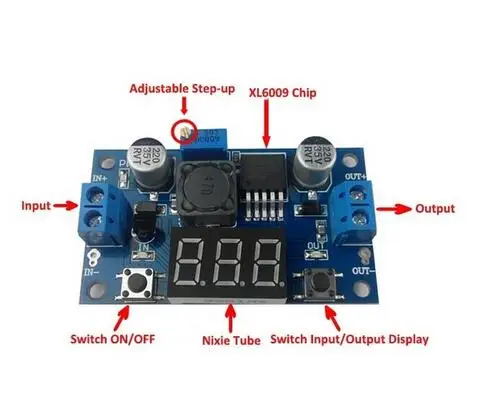 XL6009 4A Booster Module DC-DC Adjustable Step-up Power Supply Module with LED Voltmeter Display 400K
XL6009 4A Booster Module DC-DC Adjustable Step-up Power Supply Module with LED Voltmeter Display 400K